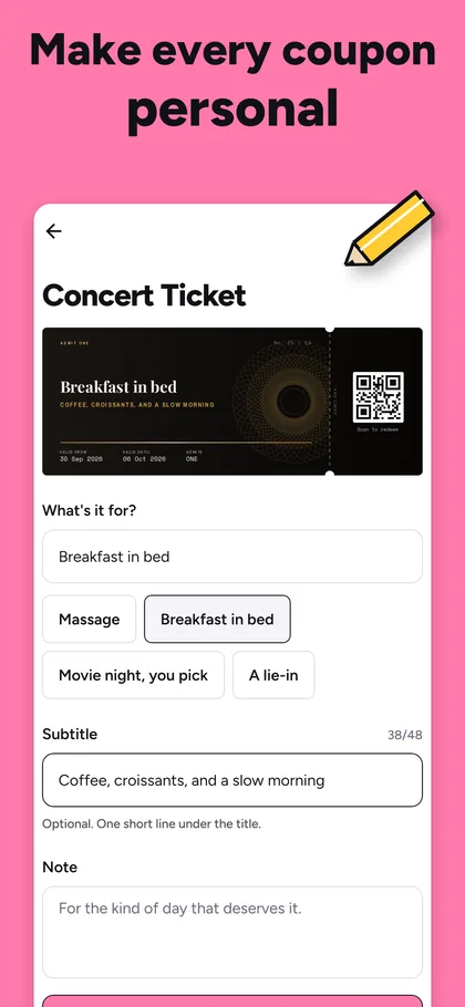 Make every coupon personal